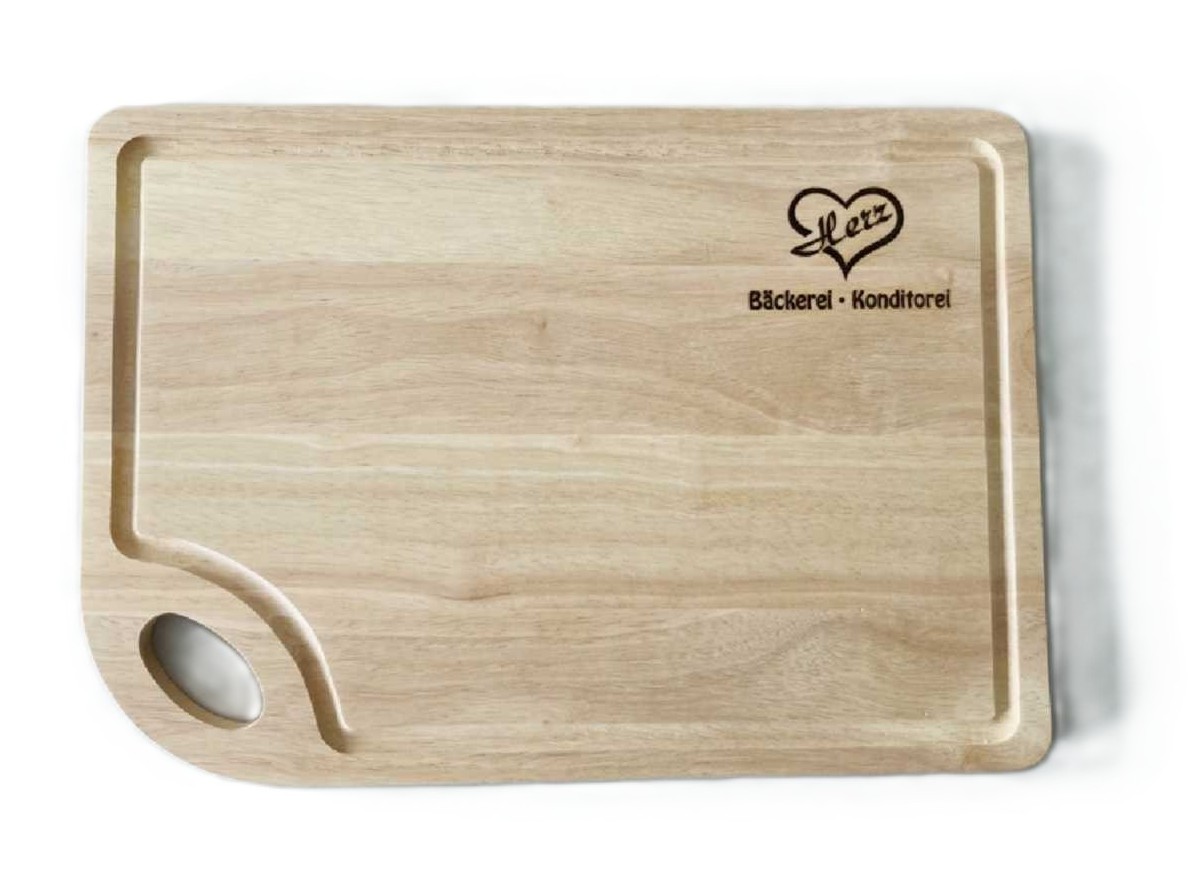 Brotzeitbrettchen mit Logo